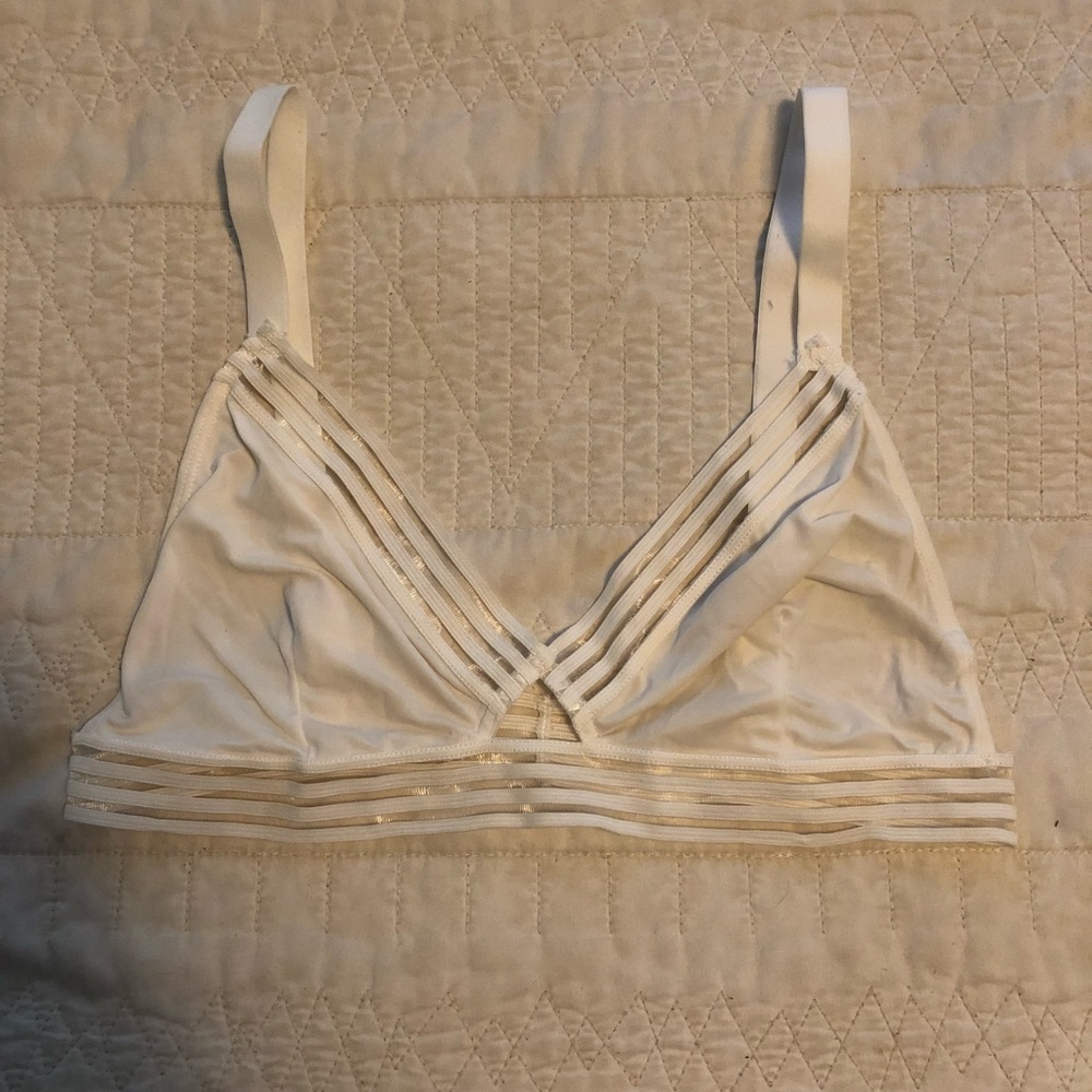 White striped bralette